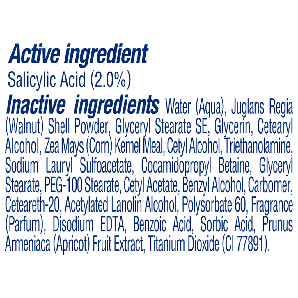  Acne Control With Salicylic Acid, Non Comedogenic, Paraben Free, and Oil free Apricot Face Scrub, 6 oz