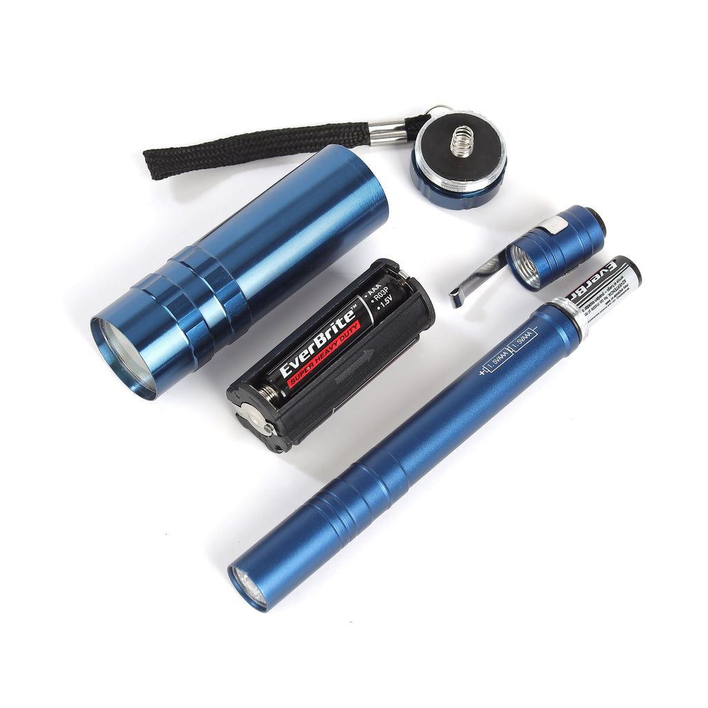 6-Piece LED Flashlight & Penlight & Headlamp Combo