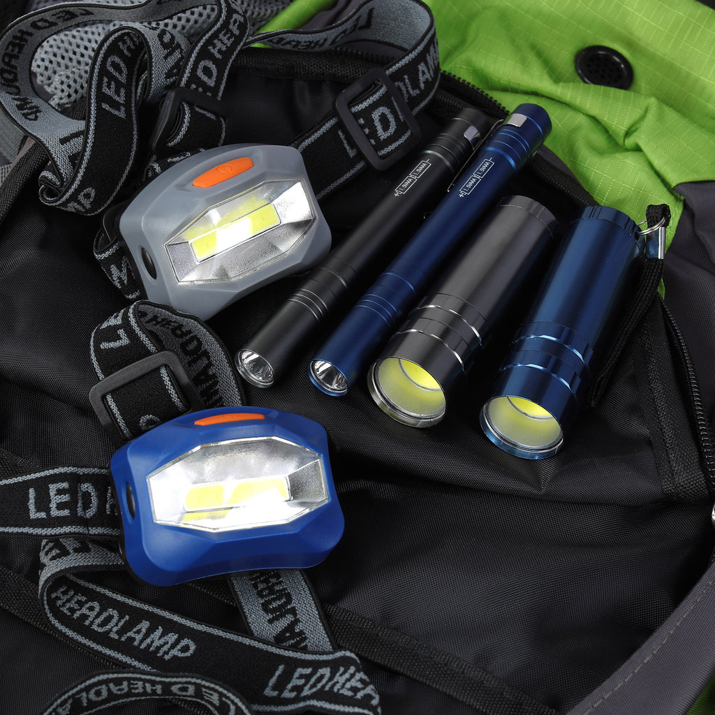 6-Piece LED Flashlight & Penlight & Headlamp Combo